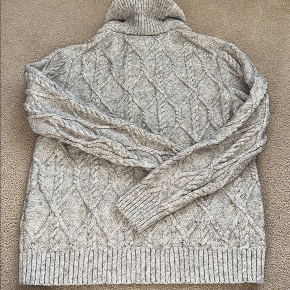 Banana Republic Yak Hair Blend Cable Knit Shawl Pulllover Sweater - Picture 6 of 7